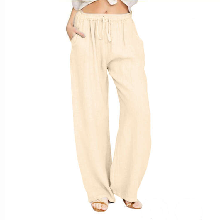 European American plus size loose en casual wide leg pants women's 2025 new style chic and elegant clothing