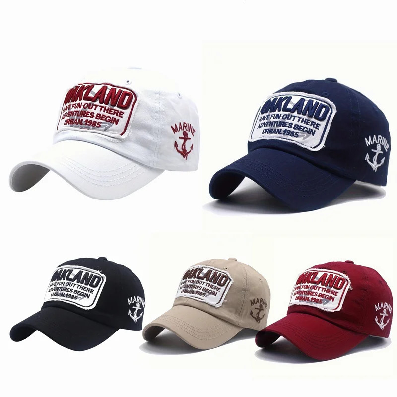 Unisex Washed Cotton Baseball Cap Letter Embroidered Vintage Hat Men And Women Streetwear Outdoor Sports Hats 250311