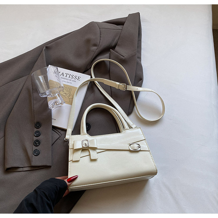 2025 Summer New High-end Practical Bag Women s Bow Fashion Designer Handbag Simple Solid Color Armpit Crossbody Bag Wallet Storage Bag Casual Saddle B