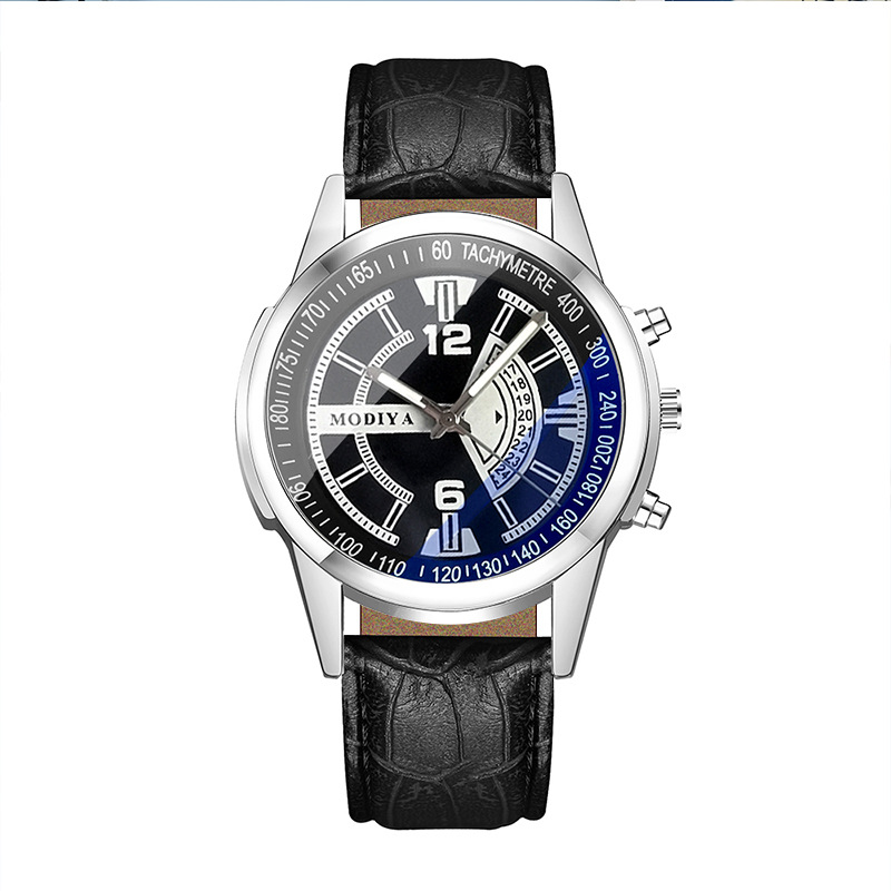 Stylish Mens Quartz Watch with Blue Light Glass Belt for Fashionable Men Trendy and Decorative Timepiece for Everyday Wear
