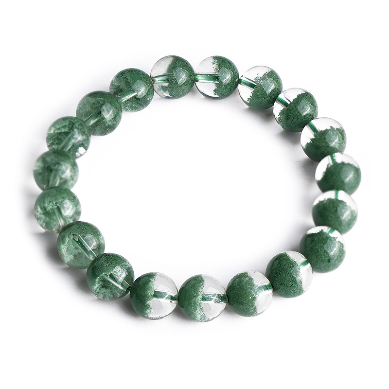 Natural Green Specter Treasure Bowl Men's and Women's Thousand Layers Green Crystal Bracelet