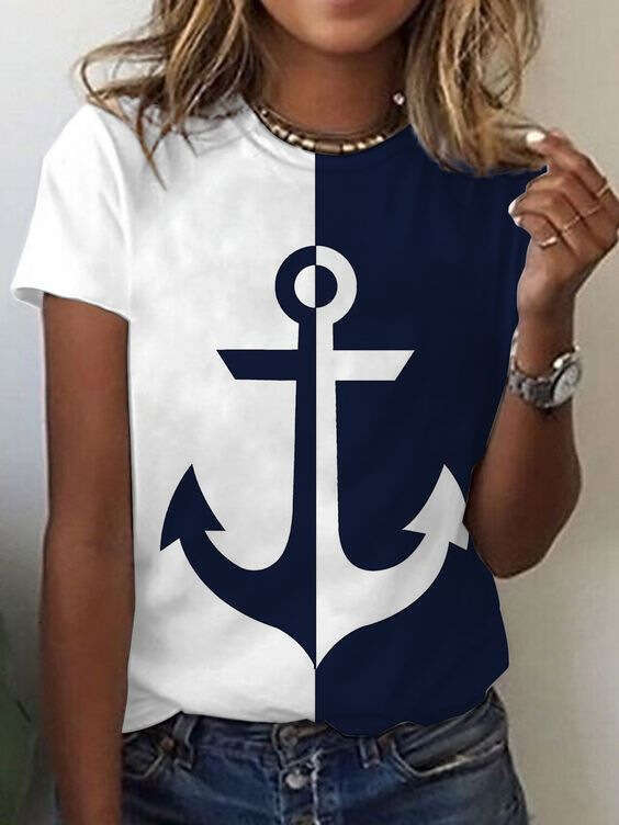 European and American butterfly digital printed multi-color short sleeved round neck T-shirt new casual fashion trend clothing