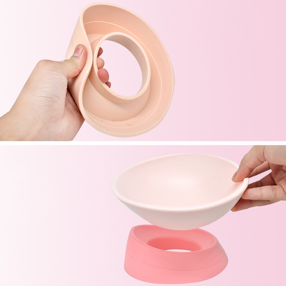 Nicrew 360 Degree Slanted Puppy Dog Cat Pet Food Bowl Cat Dish Dog Bowl Pet Sterile Tableware Pet Feeding Watering Supplies Y200922