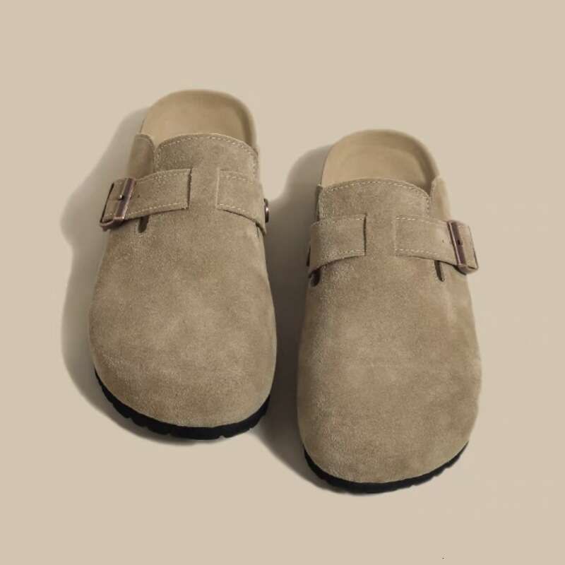 Boken shoes for women 2025 new couple's shoes, spring/summer casual, one foot kick, toe cap, half trailer