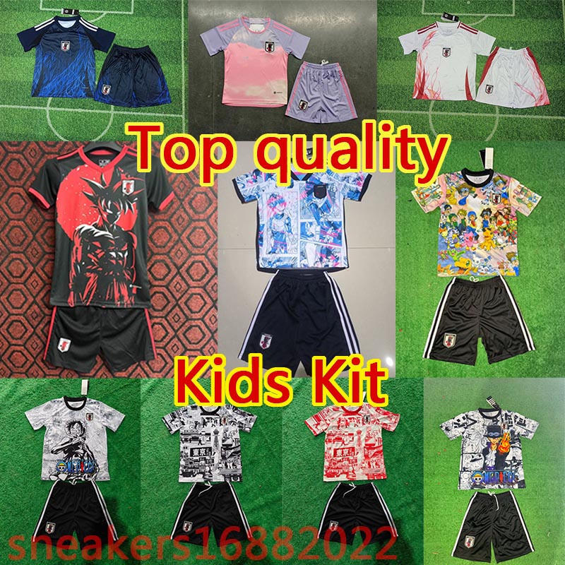 JApan classic Cartoon Kids Kit soccer jerseys MINAMINO TOMIYASU TSUBASA Mitoma maillot japon futbol camiseta KYOGO Ito SHIBASAKI KUBO KAMADA GOKU football Shirt