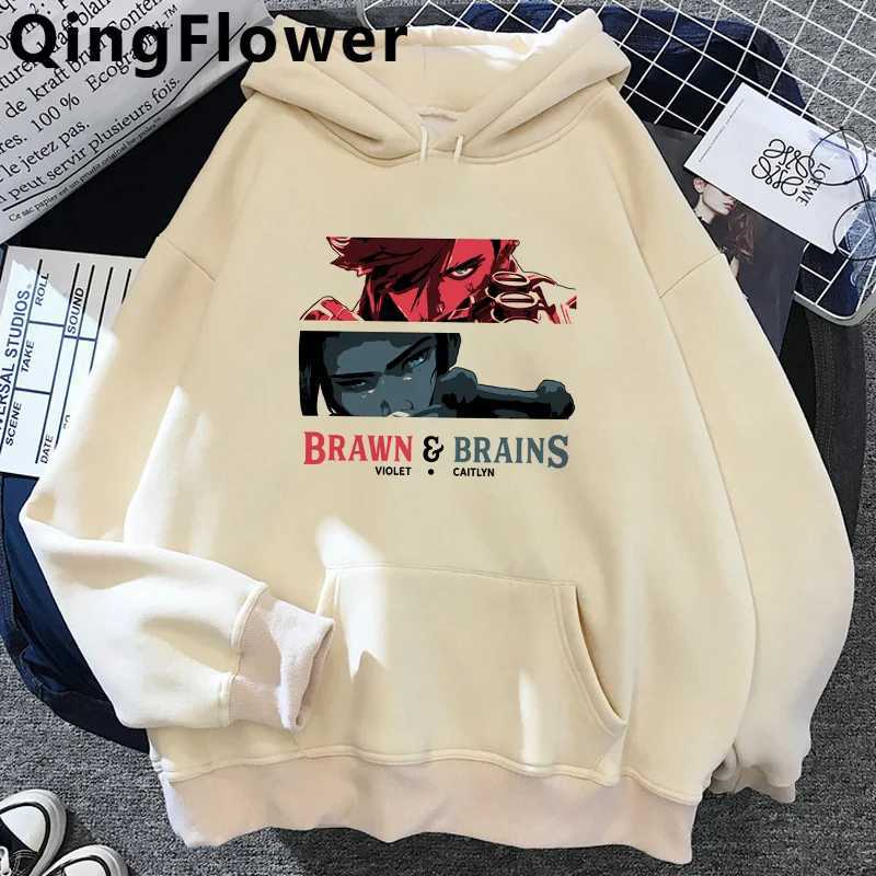Arcane Jinx Mens Hoodie Oversized Street Mens Hoodie Anime Harajuku M250312