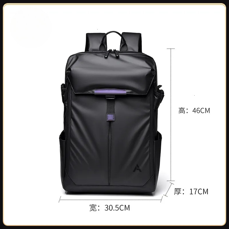 2025 Spring/summer New Men's High End Backpack Waterproof Expansion Computer Business Travel Bag Fashion Multi Functional Large Capacity Student 