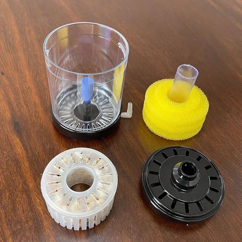 Mini Fish Tank Filter Water Fairy Suction Toilet Fully Automatic Biochemical Sponge Oxygen Filtration Pump Aquarium Accessories
