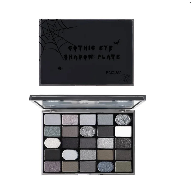 Dark Gothic Eye Shadow Palette Pearlescent Matte Fine Sparkle Strobes Punk Profound Three-dimensional Eye Shadow Makeup Cosmetic 250306