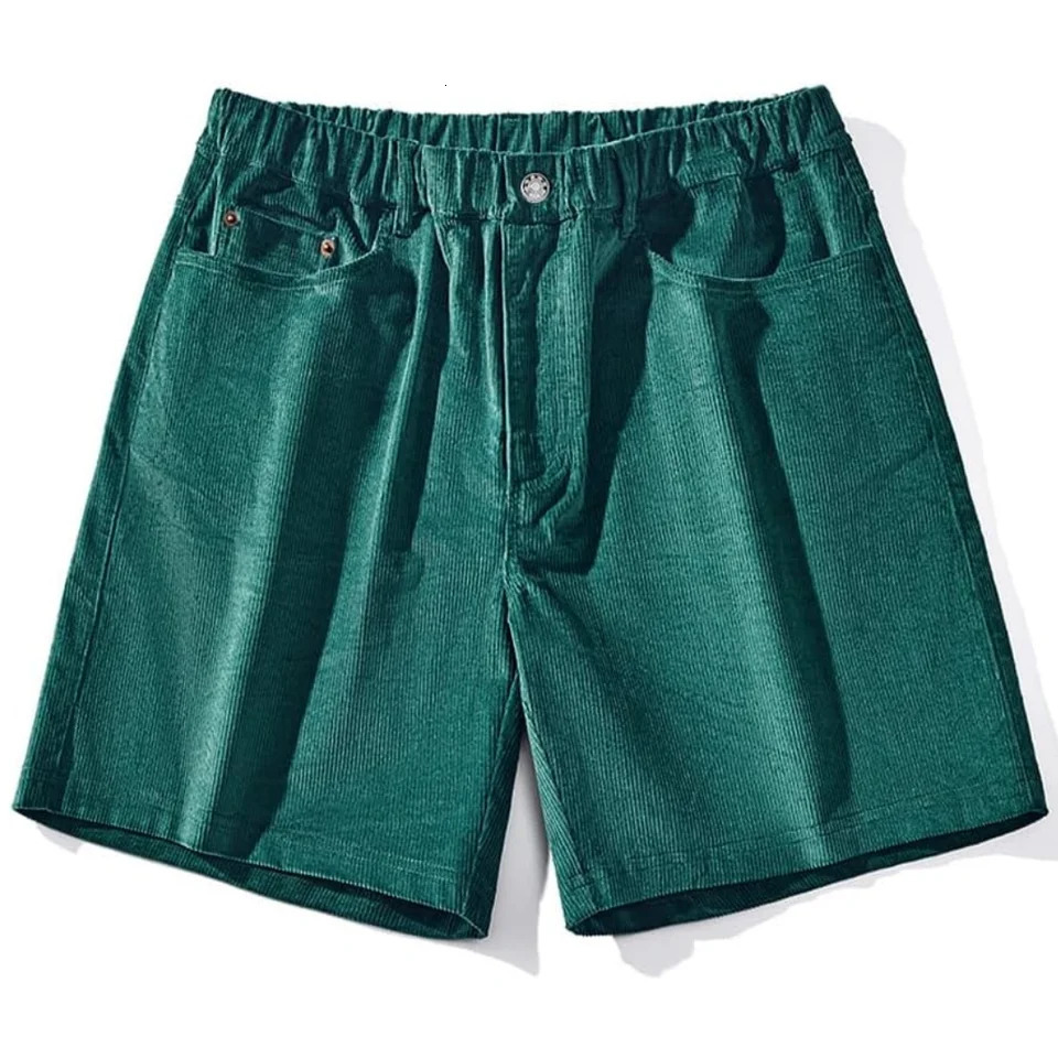 AIMPACT Mens Corduroy Jean Shorts 5 Comfort Stretch Casual Cotton for Men 250312