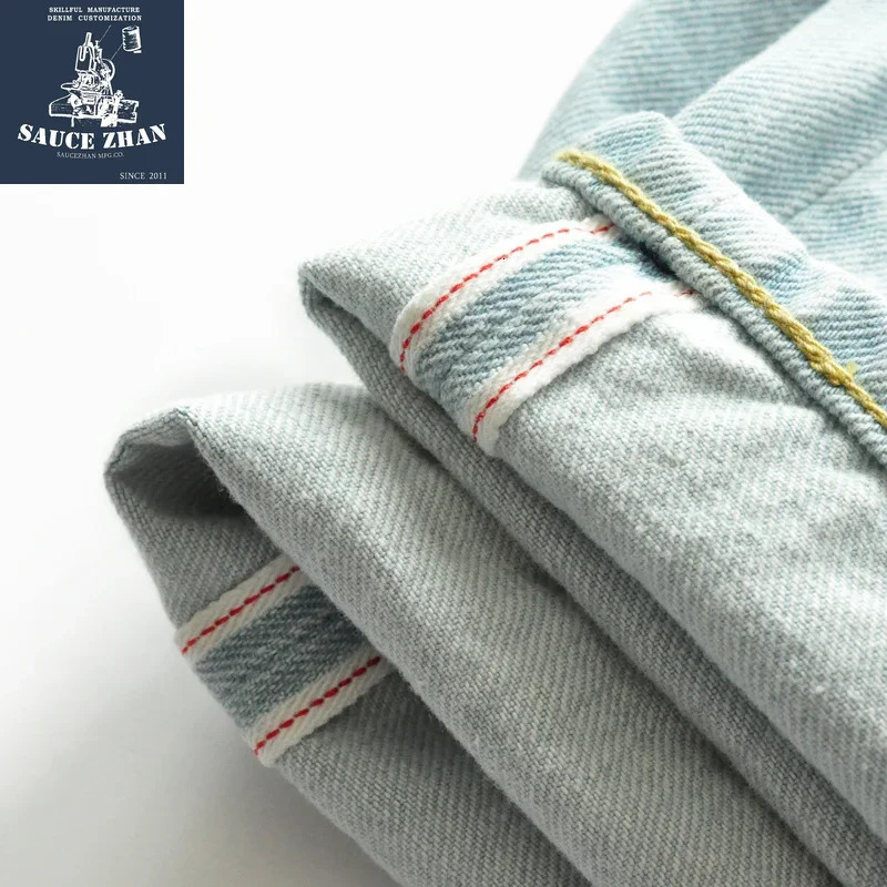 SauceZhan Mens Shorts Jean Indigo Buffet Denim Summer Casual Suitable 250312