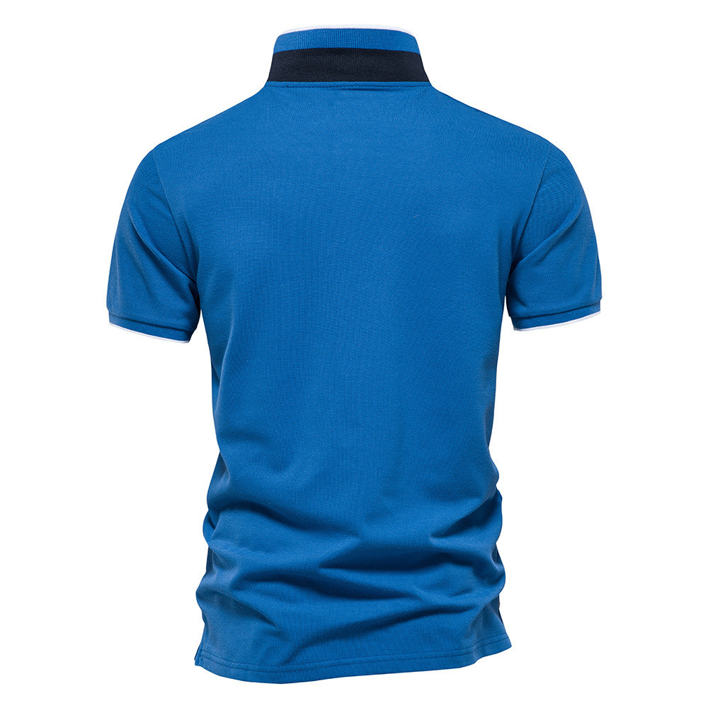 Polo T-shirt short sleeved 2025 spring/summer new high-end men's polo shirt cotton tracksuit