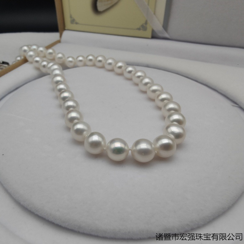 Mothers Day Gift 7-10MM Freshwater Pearl Necklace Glossy Bright Necklace S925 Silver Mother Chain Delivery Gift Box 240919