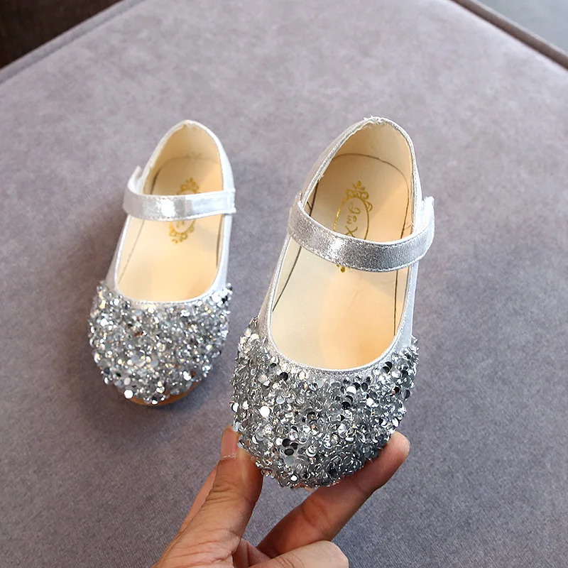 Spring Children Shoes Girls Princess Shoes Glitter Children Baby Dance Shoes Casual Toddler Girl Sandals 250311
