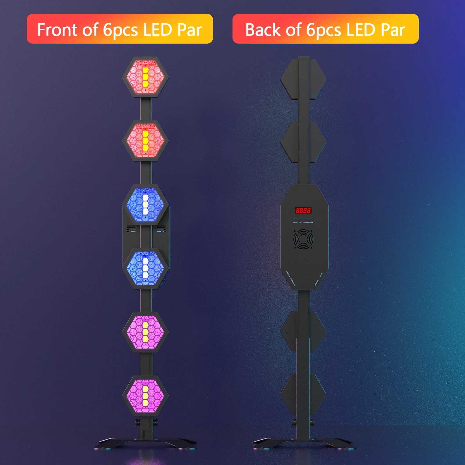 240W Linear Vintage Light 6x50W COB LED Stage Light for DJ Disco Concert Party Weddings Nightclub Dance Hall X250312