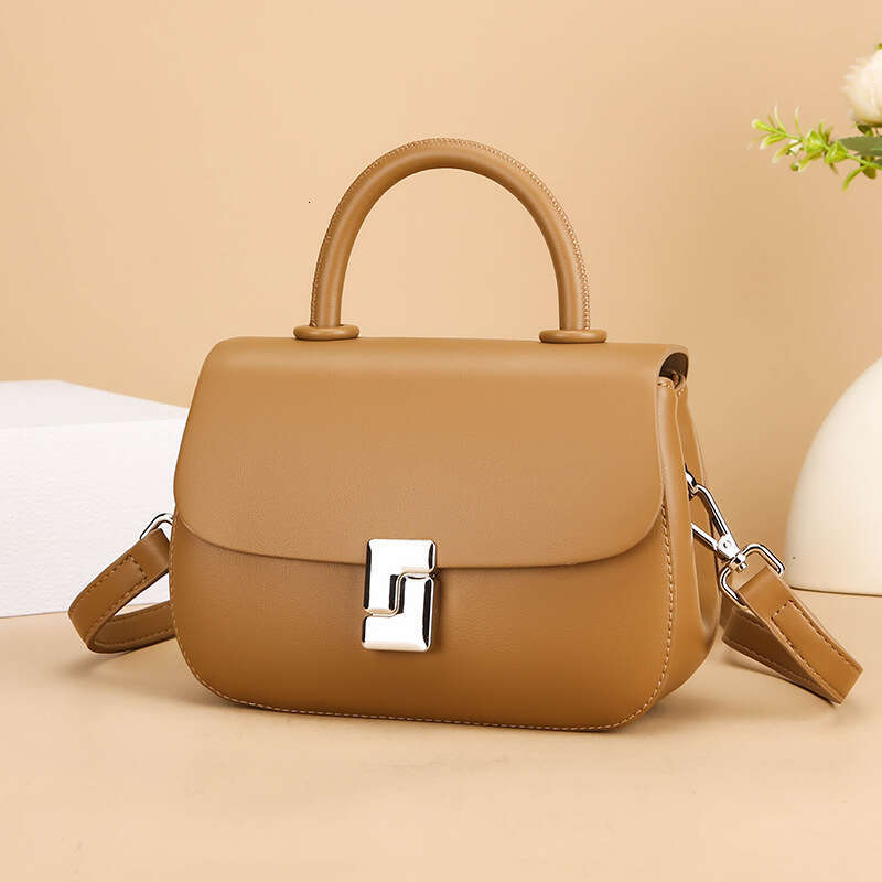 Women's Bags handbag Bag autumn new style temperament saddle niche high-end sense contrasting color crossbody popular versatile bag for women