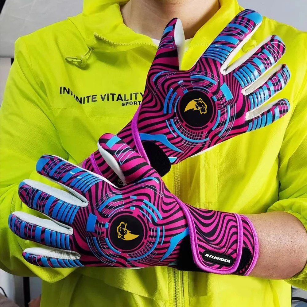 Professional Football Goalkeeper Gloves Kids Adults Latex Thickened Protection Child Goalkeeper Teenager Goalie Soccer Gloves 250311