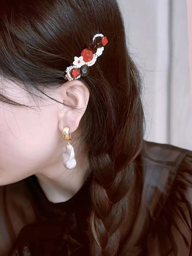 Freshwater Baroque Pearl Dangle Drop Earrings for Women - Chic Accessory