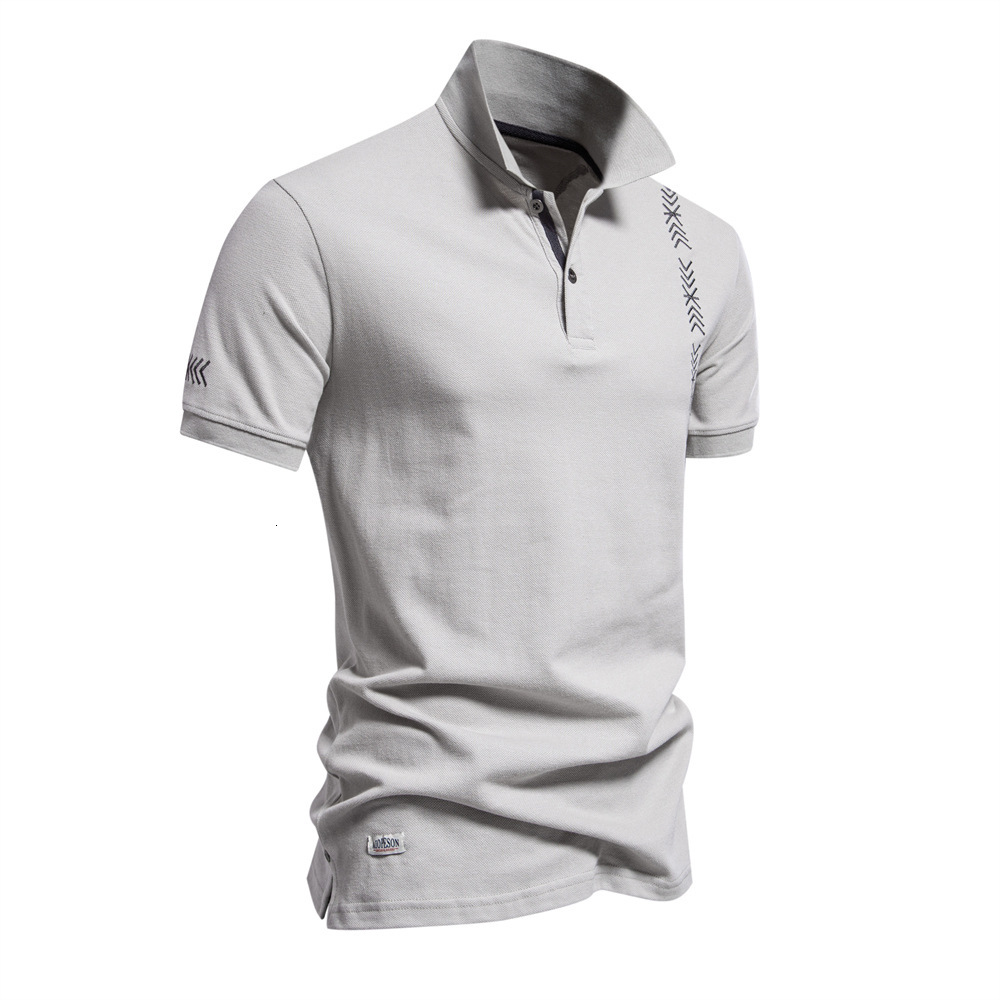 2025 tracksuit Spring/Summer New Top Embroidered Solid Color Short Sleeve Men's Polo t shirt