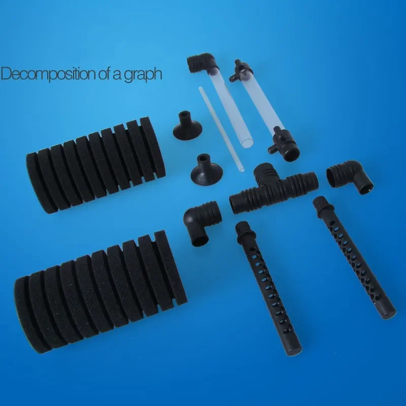 6pcs/lot Bio Sponge Filter Fish Filters Sponge Filter Aquarium Biochemical Sponge Filter Fish Air Pump XY-2822