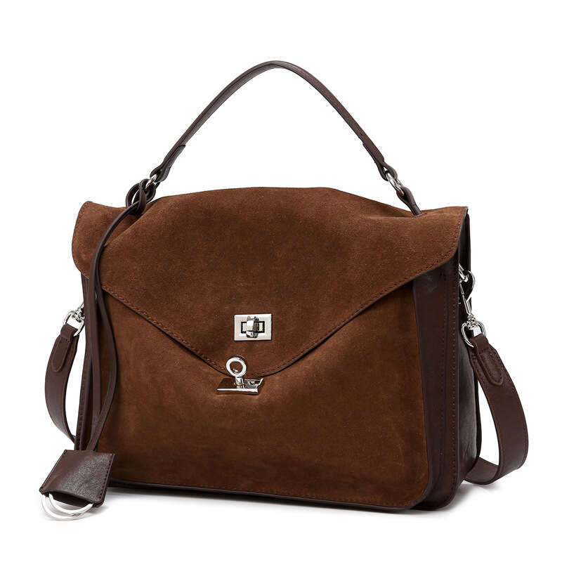 Women's Bags handbag Bag, frosted leather, light luxury women's high-end feel, mailman versatile hand-held crossbody bag, large capacity com