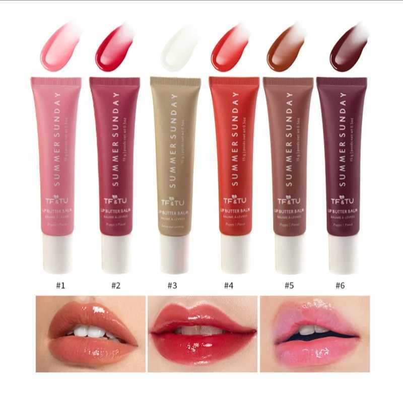 Summer lip moisturizing waterproof 6-color lipstick smooth lip line lasting nourishment womens daily lip care makeupXJ250312