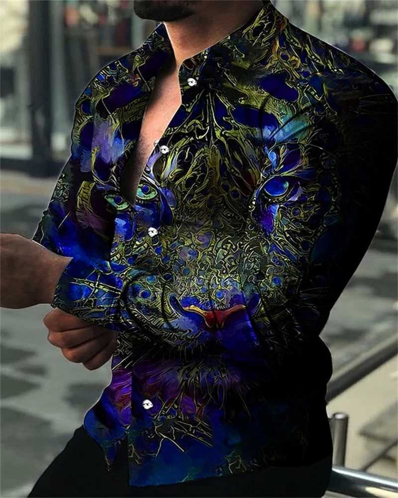Vertigo Hawaiian Shirts Graphic 3d Printed Shirts Men Fashion Shirts Long Sleeve Beach Blouse Cuba Lapel Shirts Mens Clothing W250312