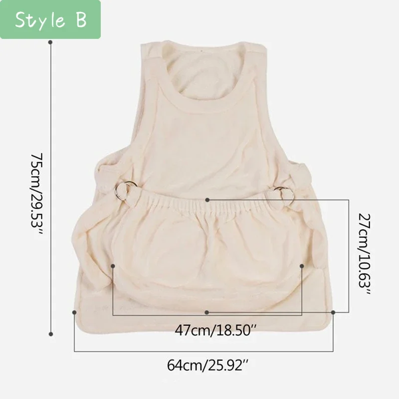 Pet Pet Carrier Apron Outdoor Travel Small Cat Dogs Hanging Chest Bag Cat Sleeping Pocket Winter Plush Pets Carrier Pouch