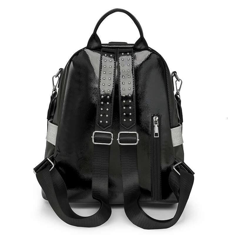 Women Waterproof Fashion PU Travel Backpack Rhie School Bag Mochila Para Vie