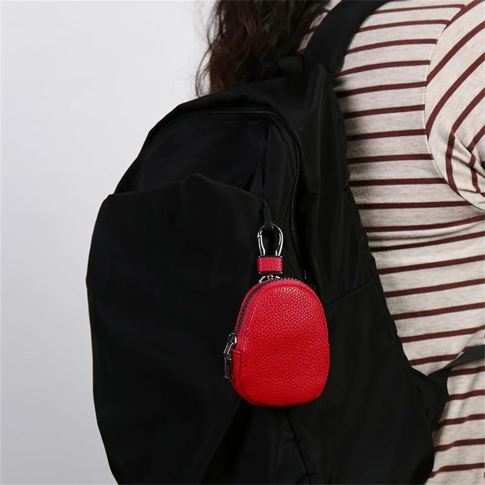 Womens Mini Coin Purse with Key Ring Key Bag Multi-function Storage Bags PU Leather Zipper Change Bag Wallet Earphone Pouch 250311