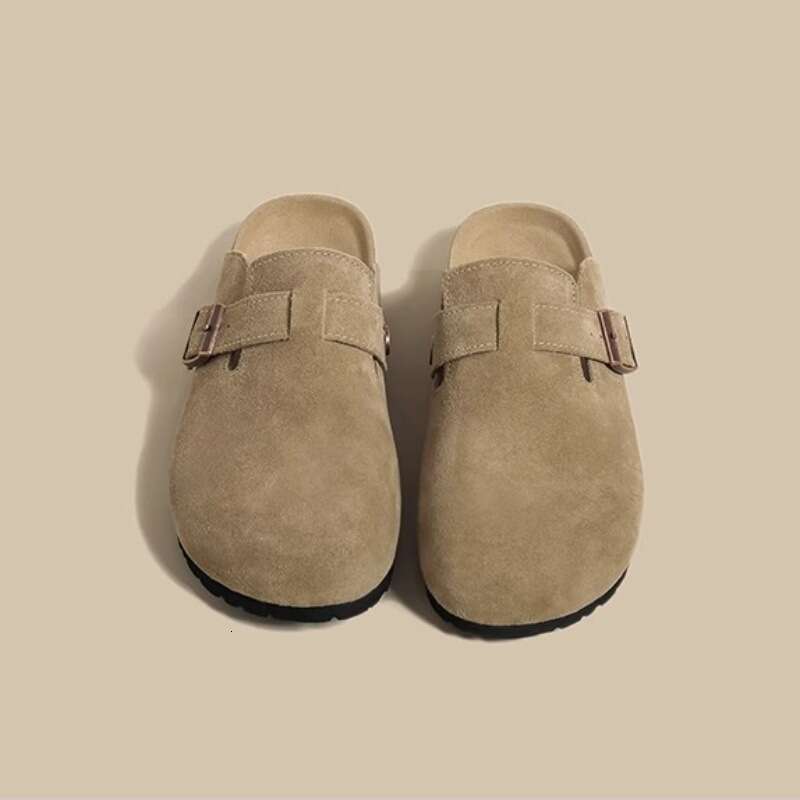 Boken shoes for women 2025 new couple's shoes, spring/summer casual, one foot kick, toe cap, half trailer