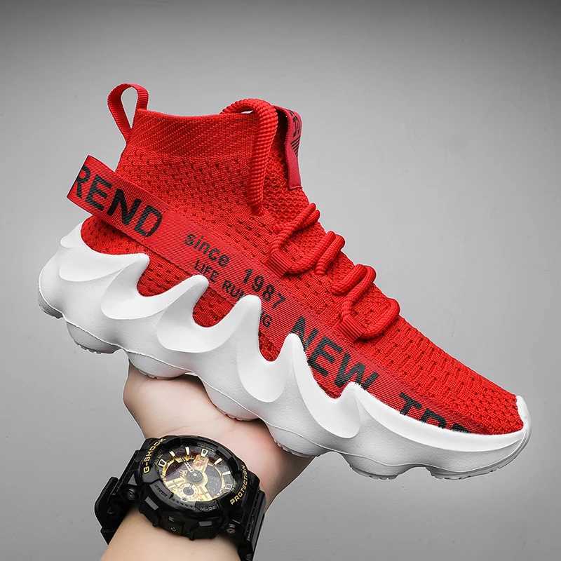 Unisex summer casual sports shoes short chubby breathable mens outdoor running shoes womens thick soled non slip Zapatillas new colorXJ250312