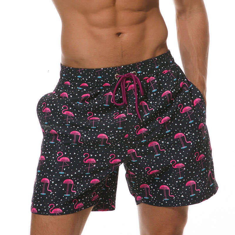 3D Printed Men's Beach Pants Flamingo Fruit Series Shorts New Casual Fashion Trendy Clothing