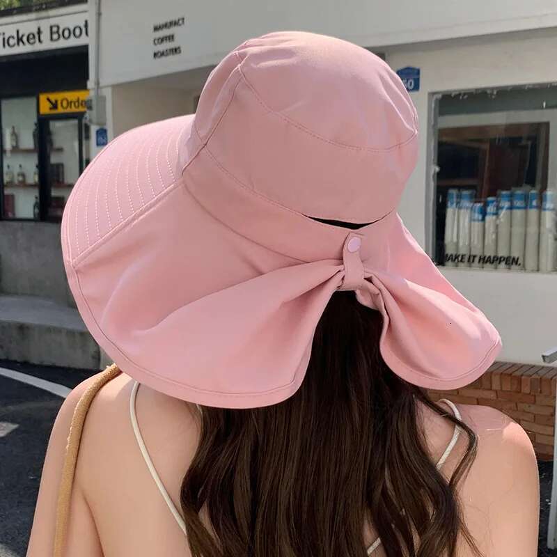 Outdoor Sun for Women Girls Fishing Wide Brim Bucket Hat with Neck Cover 50+ UPF Protection Safari Cap
