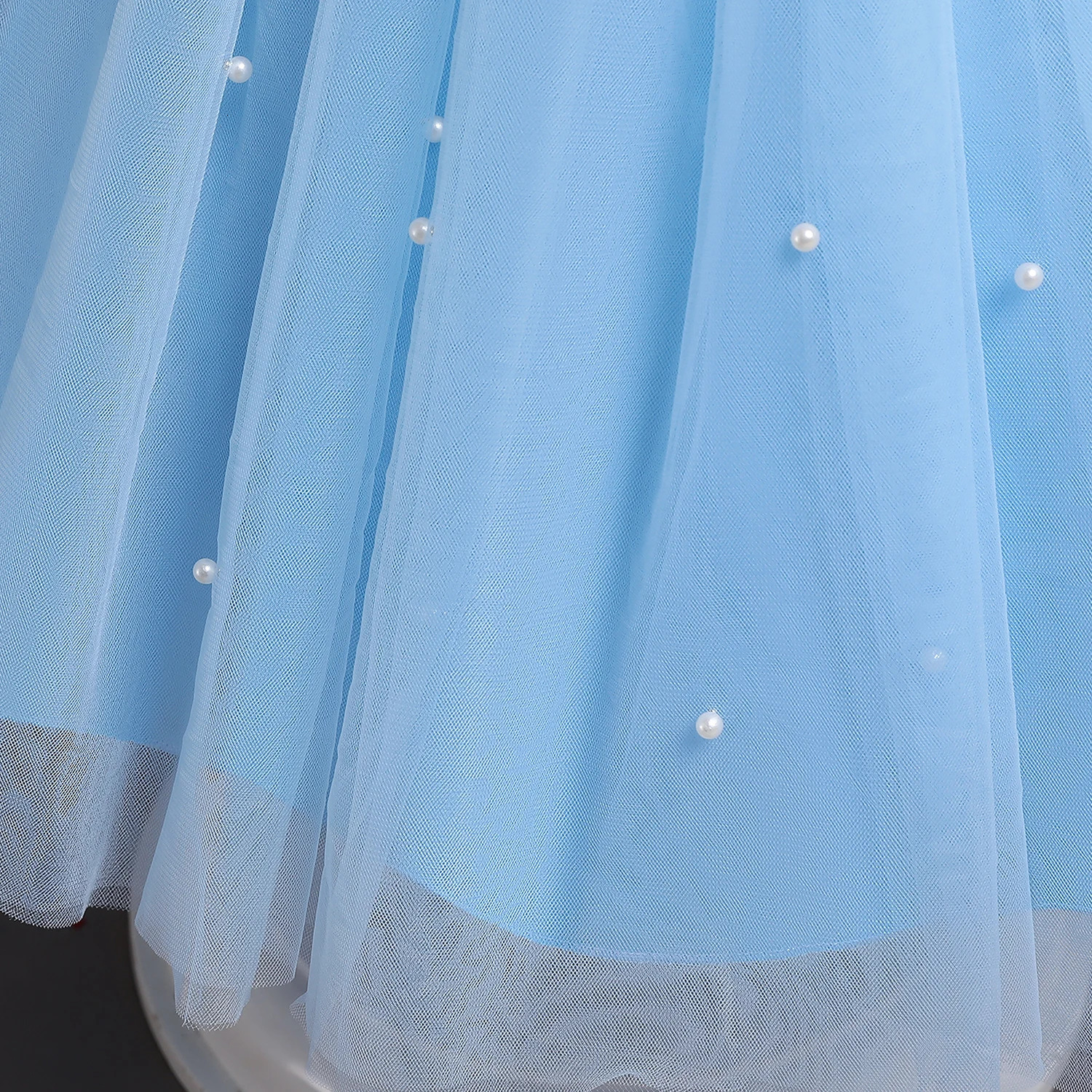 Toddler Baby Girl Birthday Party Dresses Backless Bow Beading Blue Princess Dress born Infant Baptism Ceremony Costume 1-5Yrs 250311