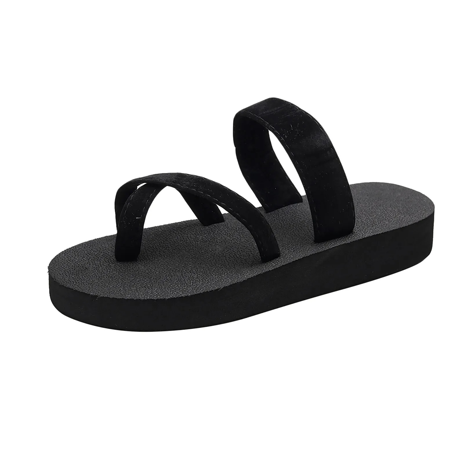 Slippers Clip On Feet Versatile Flat Beach Shoe Ladies Flip Flops Shoes 250304