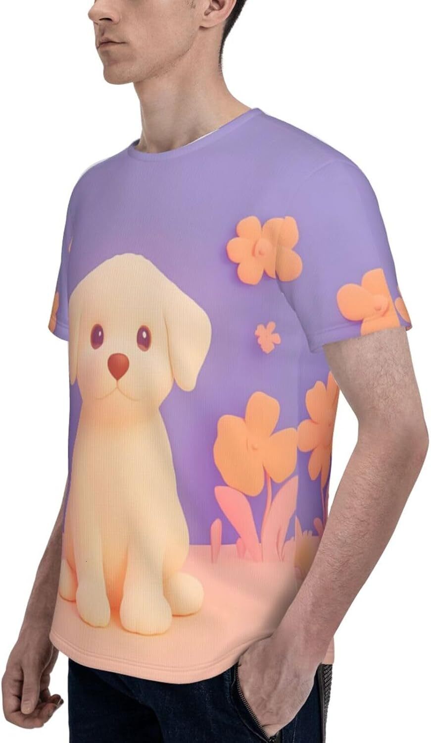 Mens T shirt Cute Dog Pattern Men's Women's T-Shirt Cartoon Dog 3D Printed Novelty Short Sleeve Unisex Fashion Tee tee Casual tops summer cl