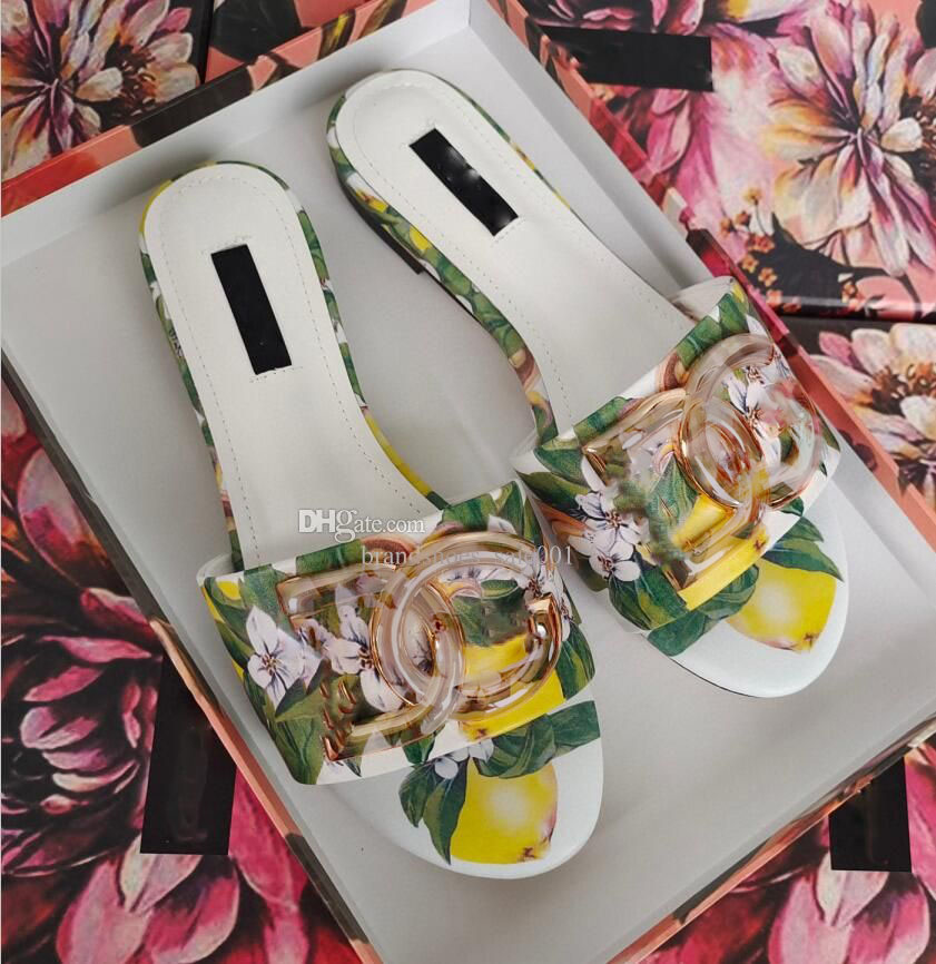 Designer Orange Fashion H slippers female summer flat luxury outside leather sandals Crocodile Skin of the beach tourism word slipper Ladies Beach Sandals