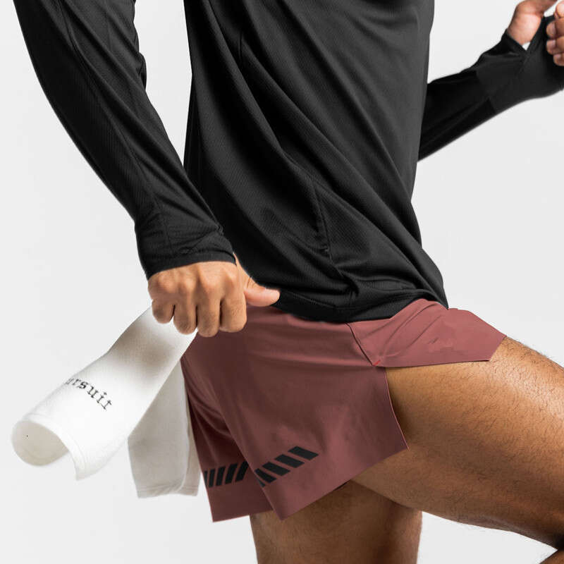 pants stretch men's simple casual running sports fast drying three part adult loose shorts 2025 temperament versatile new trend clothing ins