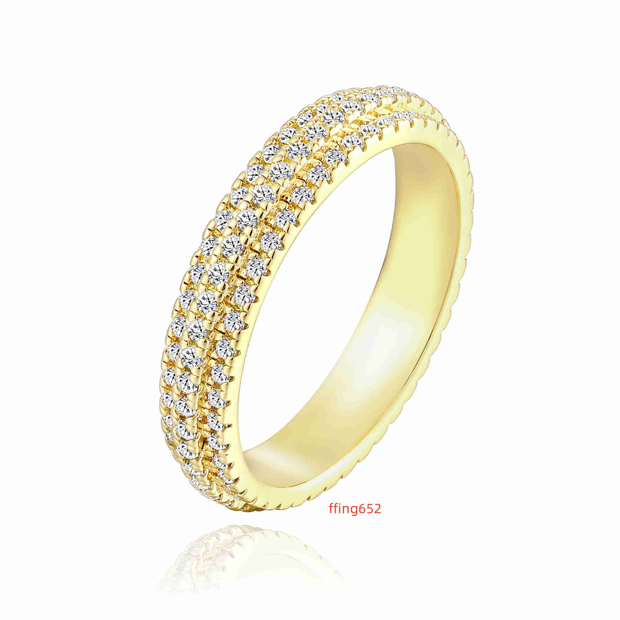Classic Silver Plated Brass Moissanite Rings for Various Occasions Including Parties and Dates for Anniversary Gifts