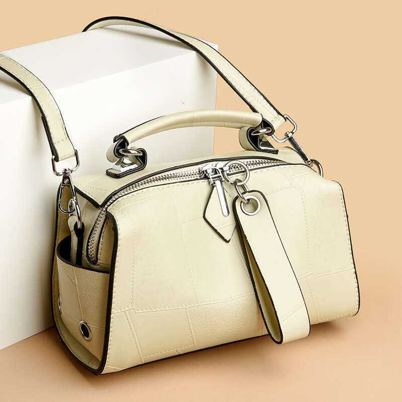 Women's Bags handbag Spliced Handheld Pillow for Women New Large Capacity Versatile Women's Casual Middle aged One Shoulder Crossbody Bag