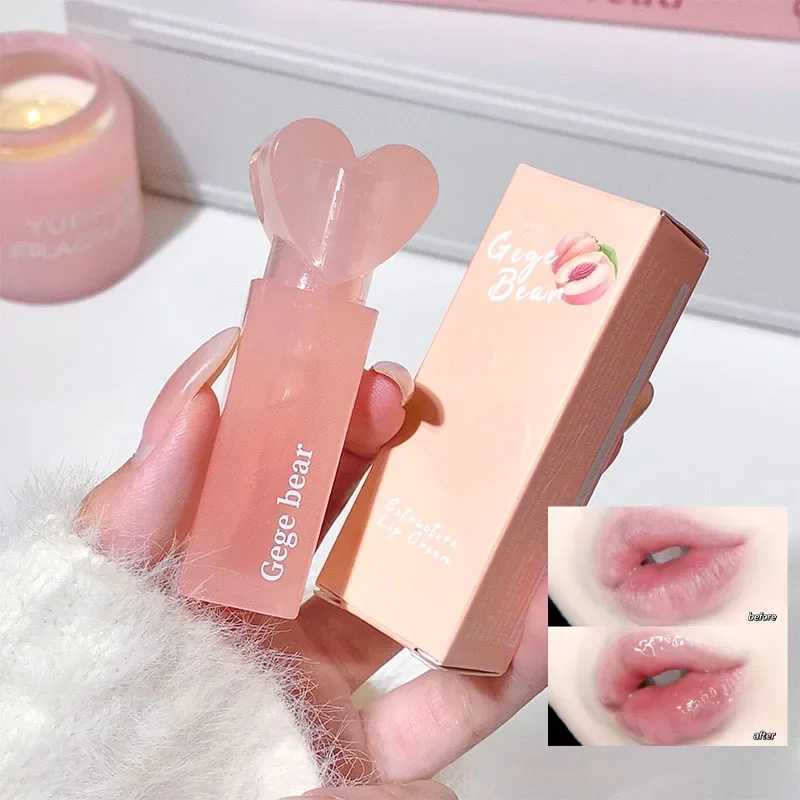 Love Heart Mirror Jelly Lip Glaze Grape Purple Waterproof Water Light Lip Gloss Lasting Moisturizing Lip Tint Makeup Cosmetics W250312