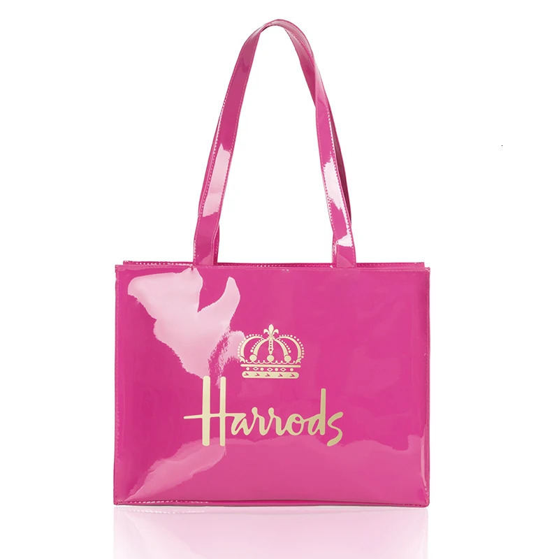 Pink Heart Women's casual tote Large zipper PVC work tote Printed Stylish square satchel Women's Tote 250314