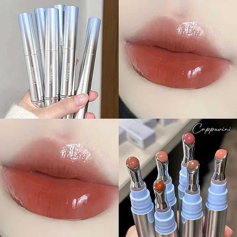 6 color mirror lip color gloss beauty red coloring glue gloss transparent lip glue makeup liquid lipstick nude lip color W250312