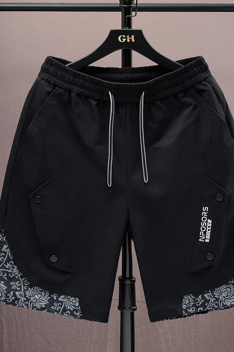 Mens casual loose sports pants overalls mens summer fashion beach highquality shorts 250312