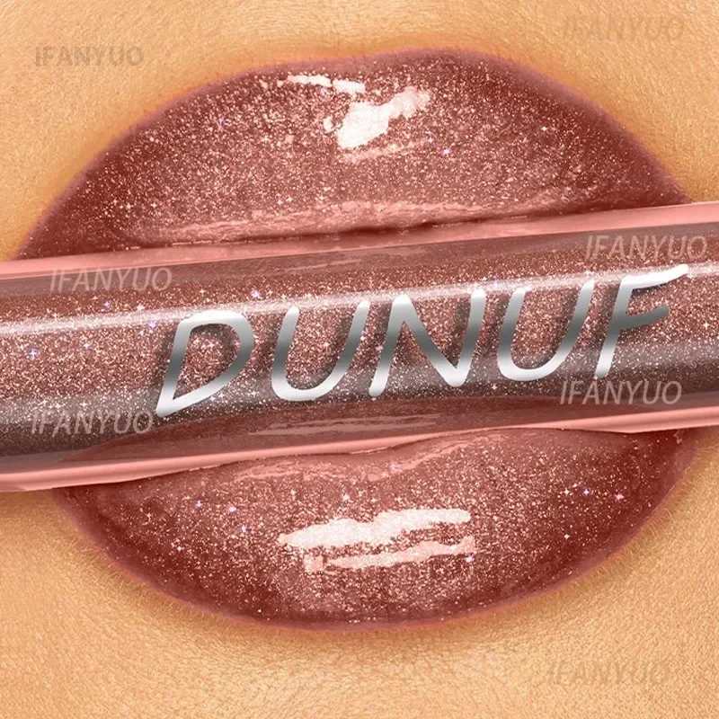 1 piece of metal liquid lipstick long-lasting shiny lipstick moisture-proof brown lip gloss shiny shimmer lip gloss makeupXJ250312