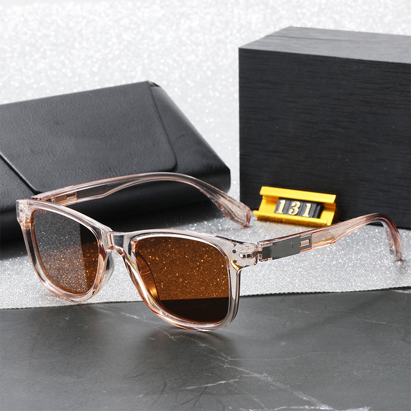 New Polarized Fashion Men's Sunglasses Outdoor Driving Sunscreen Cycling Explosive Sunglasses Classic Matte Black Frame UV Protection Designer Su