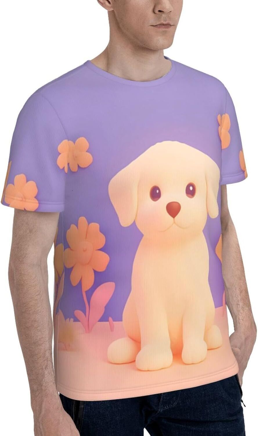 Mens T shirt Cute Dog Pattern Men's Women's T-Shirt Cartoon Dog 3D Printed Novelty Short Sleeve Unisex Fashion Tee tee Casual tops summer cl