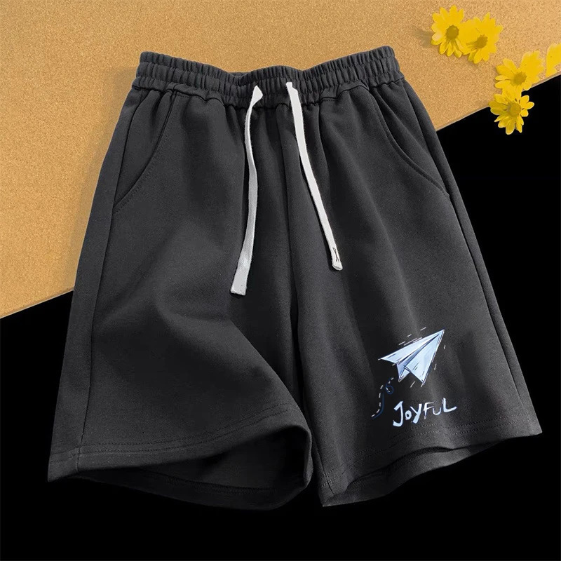 Personalized Printed Shorts Mens Summer Comfortable Five-point Pants Couple Versatile Medium Pants Fashion Street Sweatpants 250310