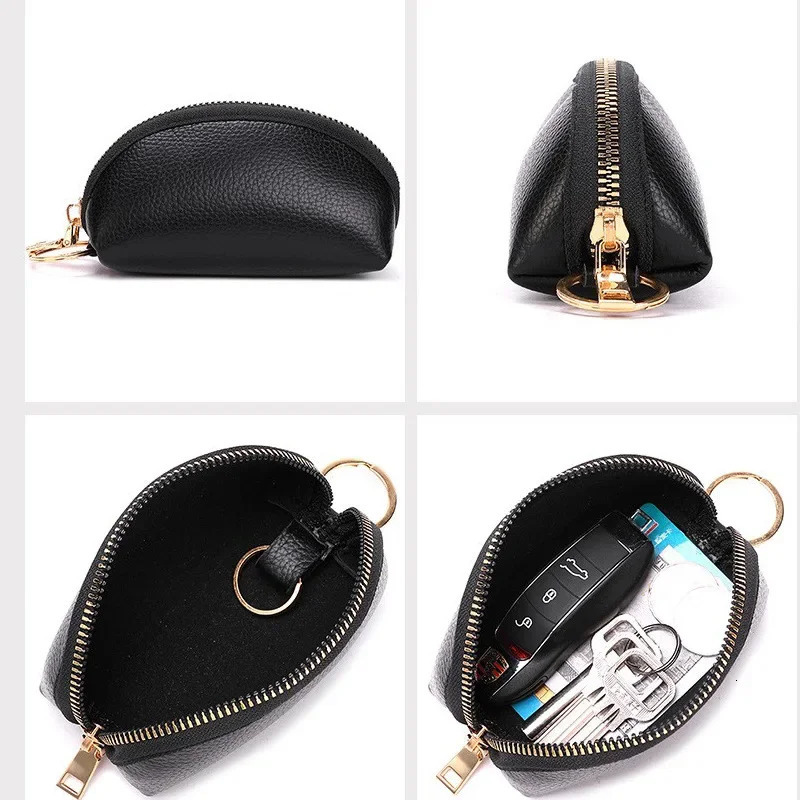 PU Leather Business Keys Case for Men Women Key Holder Organizer Purse Wallet Unisex Multifunctional Mini Bag Fashion Pocket 250311
